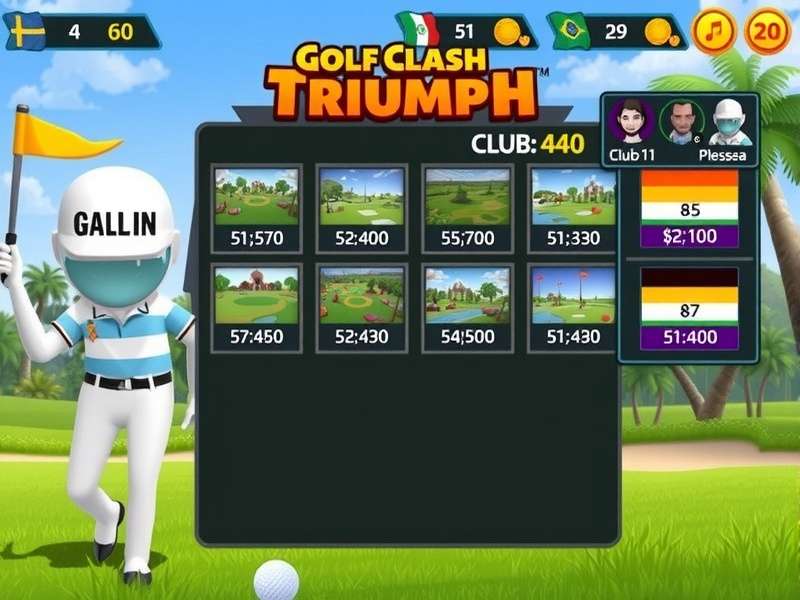Golf Clash Triumph club selection